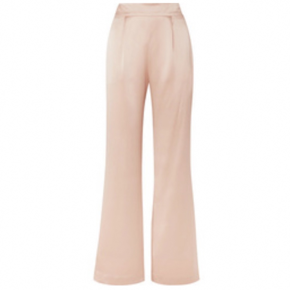 LA COLLECTION Net-a-Porter Stunning 100% Silk Wide Leg Pants NWT $560!!